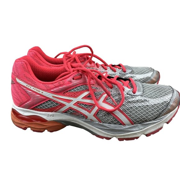 ASICS Women's Gel Flux 4 Grey Pink Running Shoes T764N Size 10 - Picture 4 of 11